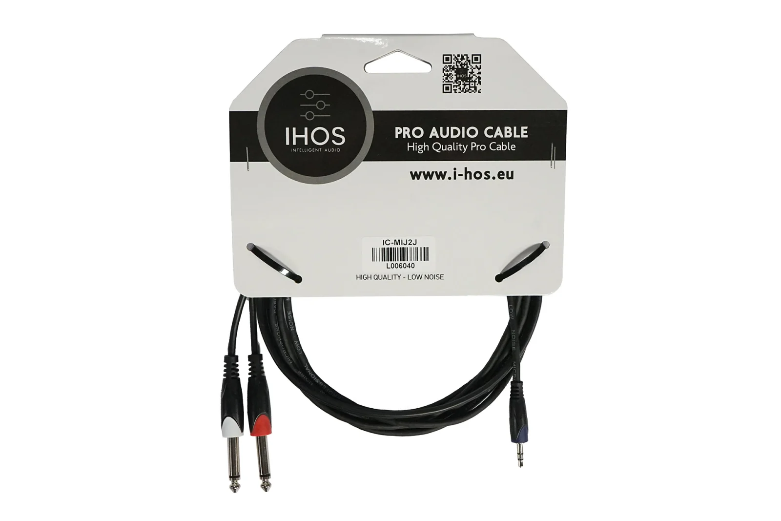 Stereo jack to 2x 6.3 mm mono jacks